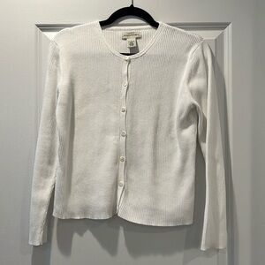Banana Republic | White Cardigan | Size L